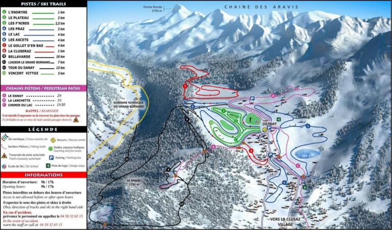 Trail map | La Clusaz